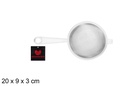 White plastic colander 9 cm 