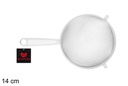 White plastic strainer 14 cm