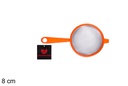 Colador plástico color naranja 8 cm
