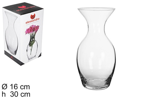 [109199] Vase en verre Amoon 30 cm