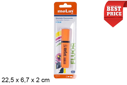 [204707] Marcador fluorescente laranja