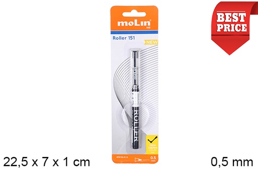 [204762] Caneta roller tinta preta