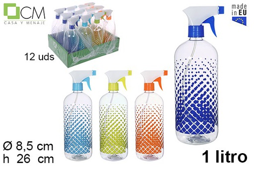 [109242] Square decoration spray bottle 1 l.