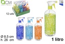 Botella pulverizadora decoración círculos 1 l.