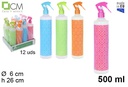 Botella pulverizadora colonia decoracion rombos 500ml