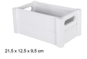 White wooden box 21,5x12,5x9,5 cm