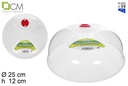 Tapa plástico para microondas con difusor 25 cm