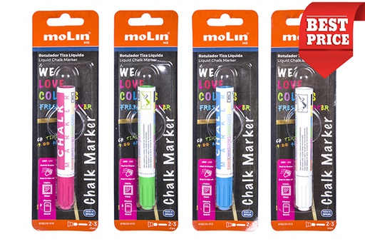 [204569] Blister pennarello a gesso liquido colori assorrtiti