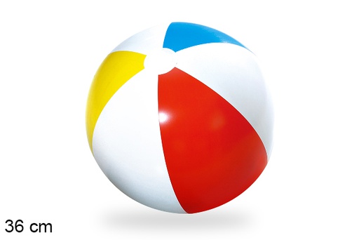 [204390] Balón playa hinchable colores 36 cm