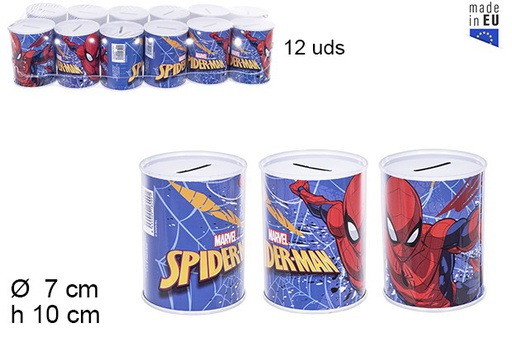 [108099] TIRELIRE EN MÃTAL SPIDERMAN 7X10CM