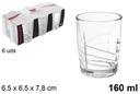 Pack 6 copo de água Olas 160 ml