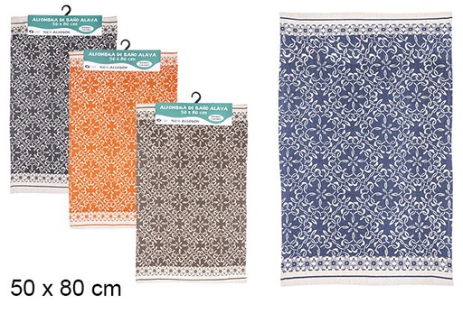 [108875] Alfombra baño Alava colores surtidos 50x80 cm