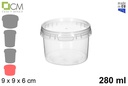 Envase plástico multiusos tarrina 280 ml