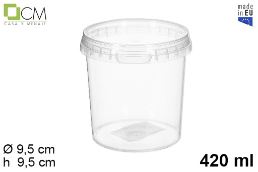 [110462] Envase plástico multiusos tarrina 420 ml