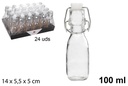 Botella cristal tapón gaseosa 100 ml