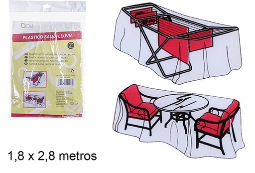 [110107] Capa de chuva em plástico 1,8x2,8 m.