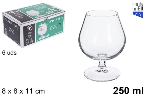 [204842] Bicchiere in vetro cognac 250 ml