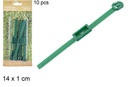 Pack 10 abrazaderas para plantas