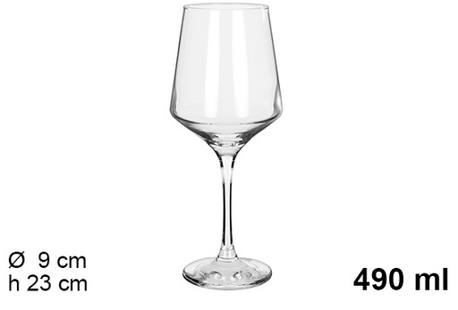 [204530] Gobelet à eau en verre Brunello 490ml