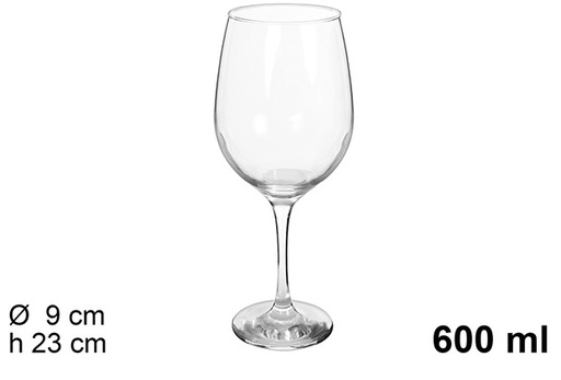 [204527] Copo de água de vidro Barone 600 ml