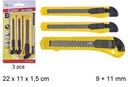Pack 3 cuter 9+11 mm