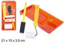 Set pintor (bandeja + rodillo 5 cm + pincel esponja)