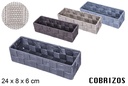 Organizador de nylon cores sortidas 24x8 cm