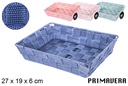 Cesta nylon colores Primavera 27x19x6 cm