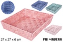 Cesta nylon colores Primavera 27x27 cm