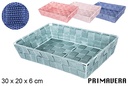 Cesta nylon colores Primavera 30x20x6 cm