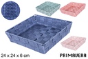 Cesta nylon colores Primavera 24x24x6 cm
