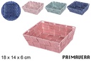 Cesta nylon colores Primavera 18x14x6 cm