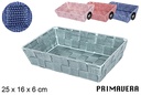 Cesta nylon colores Primavera 25x16x6 cm