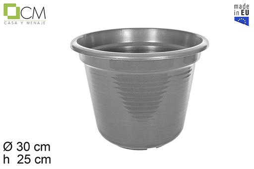 [110515] Gray Marisol plastic pot 30 cm