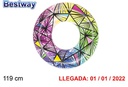 Flotador hinchable Stained Glass 119 cm