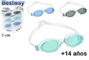 Pack 3 gafas natación IX-1400 + 14 años
