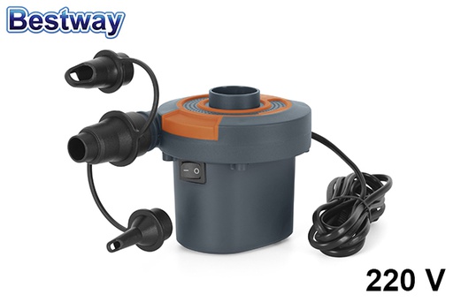 [204978] Gonfiatore elettrico con adattatori per diverse valvole 220 V