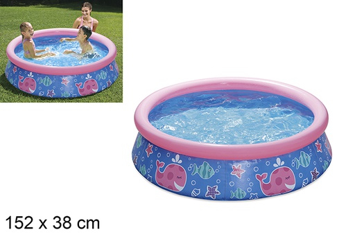 [205051] Decorated purple inflatable children's pool 152x38 cm