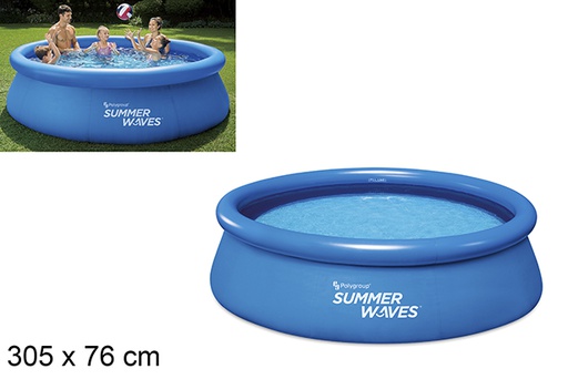 [205053] Blue inflatable pool 305x76 cm