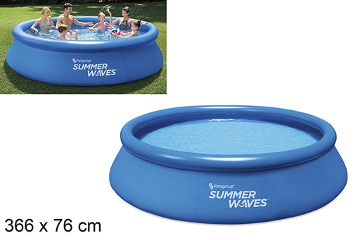 [205054] Blue inflatable pool 366 cm