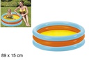 Piscina hinchable 3 anillos 89 cm