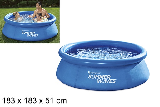 [205074] Inflatable family ring pool 183 cm
