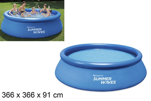 [205080] Inflatable family ring pool 366 cm