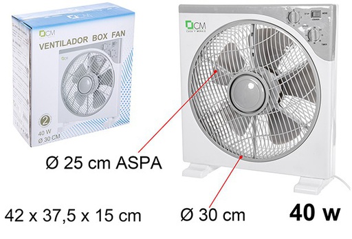 [110606] Ventilador box fan 40w