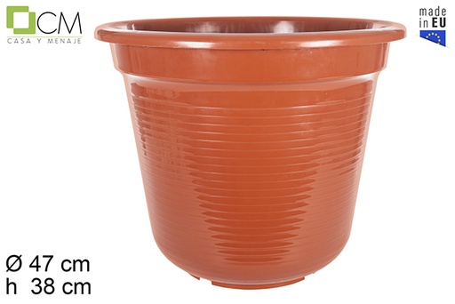 [103061] Pot en plastique brillant Marisol 47 cm