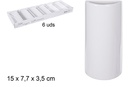 Humidificateur en céramique demi-cercle blanc