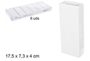Humidificador cerámica rectangular blanco
