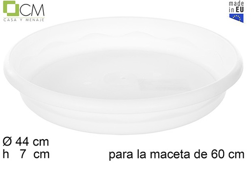 [110507] Elsa white pot plate 60 cm
