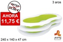 Piscina inflável 3 argolas 240x140 cm