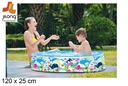 Piscina hinchable decorado fondo marino 120x25 cm